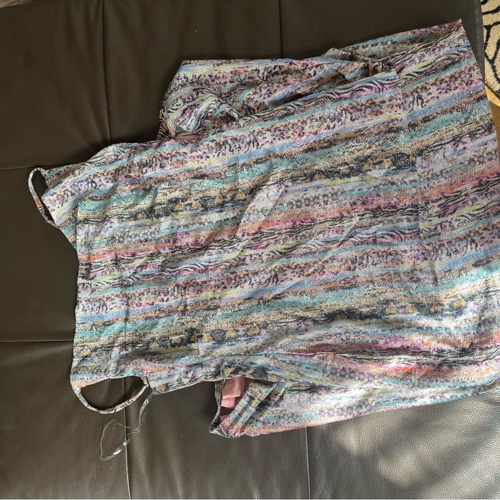 Multicolor Striped Sleeveless Dress